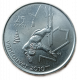 Канада 25 Центов 2008 год, AUNC , Фристайл, 21 Зимние Олимпийские игры 2010 года в Ванкувере
