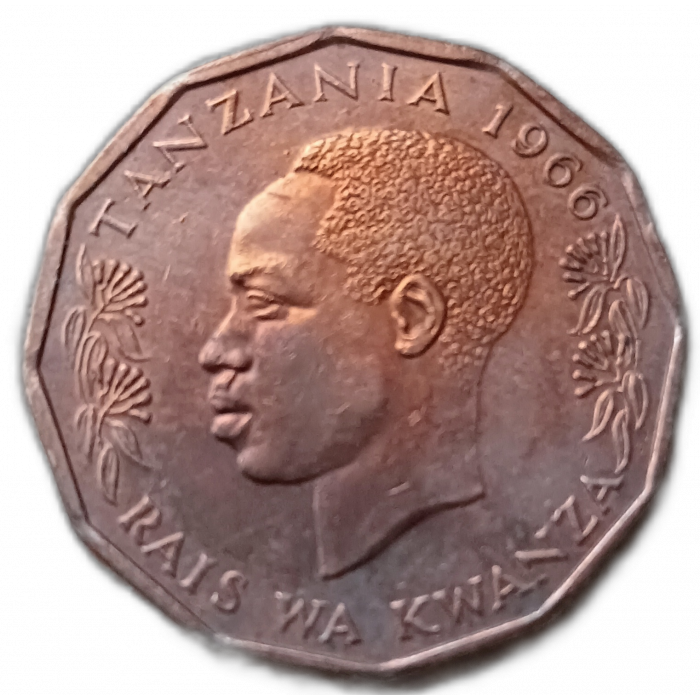 Танзания 5 Сенти 1966 год , Рыба-парусник