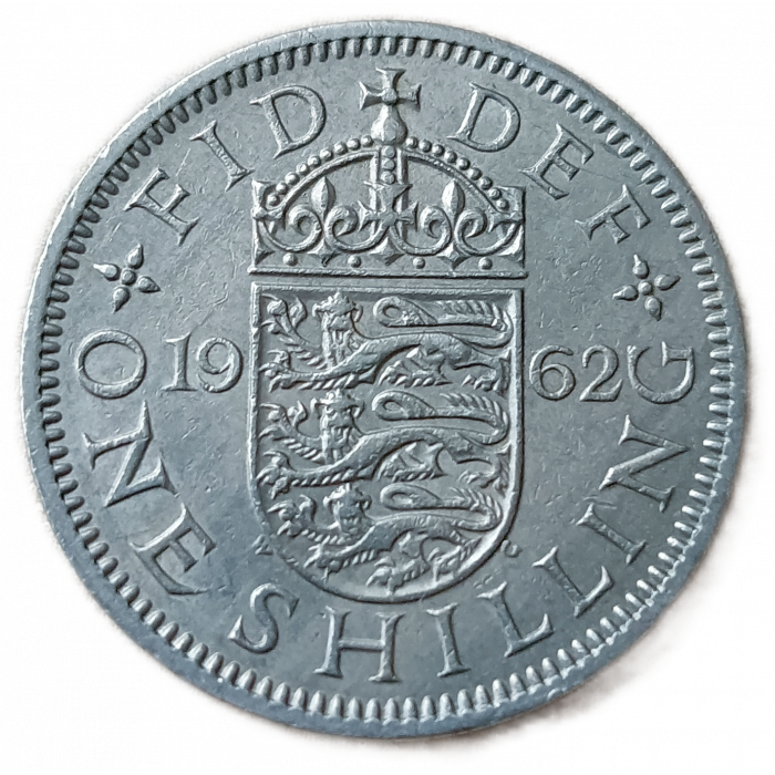 Великобритания 1 Шиллинг 1962 год, Елизавета 2
