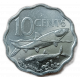Багамы ,Багамские Острова 10 Центов 2007 год , Рыба Альбула , Елизавета 2
