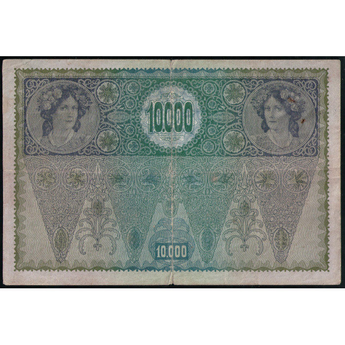 Австрия 10000 Крон 1919 год , Надпечатка