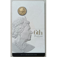 Австралия 1 Доллар 2019 год , UNC, 6-й портрет Королевы , Карточка
