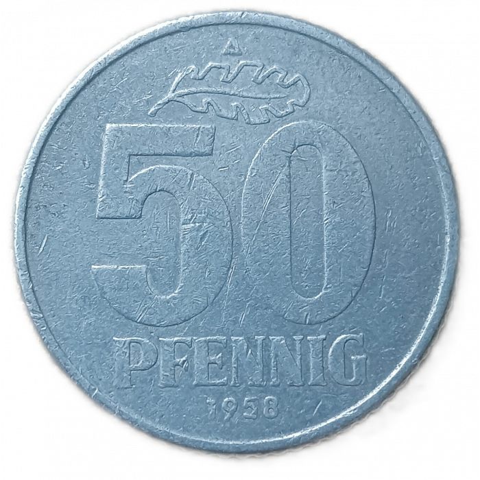 Германия, ГДР 50 Пфеннигов 1958 год , А