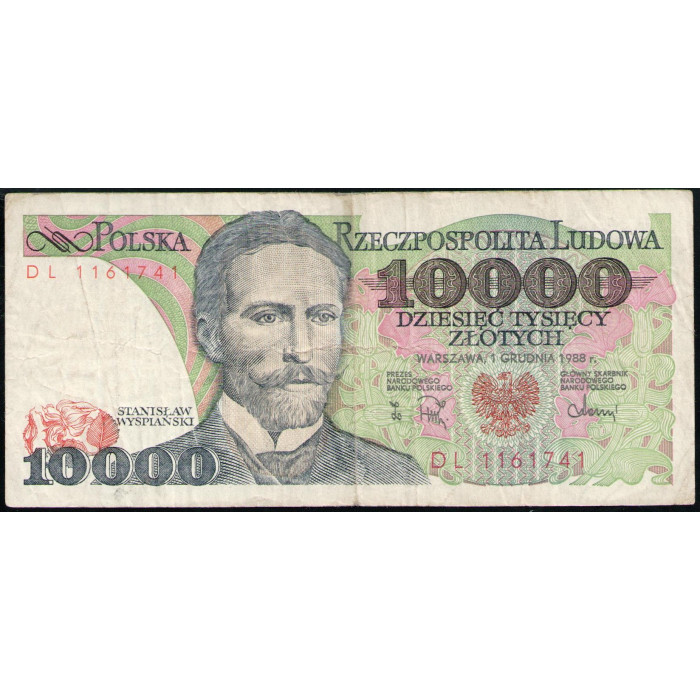 Польша 10000 Злотых 1988 год , Станислав Выспянский, Польский поэт
