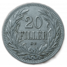 Венгрия 20 Филлеров 1907 год