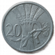 Чехословакия 20 Геллеров 1922 год , Серп, Колосья, Оливковая ветвь