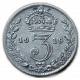 Великобритания 3 Пенса 1919 год , Король Георг 5 , Серебро