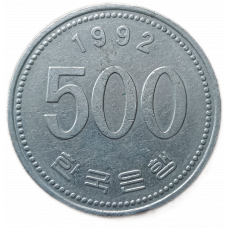 Южная Корея 500 Вон 1992 год , Маньчжурский журавль