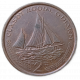 Остров Мэн 2 Пенса 2002 год, Парусник, Елизавета 2