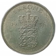Дания 1 Крона 1956 год , Король Фредерик 9
