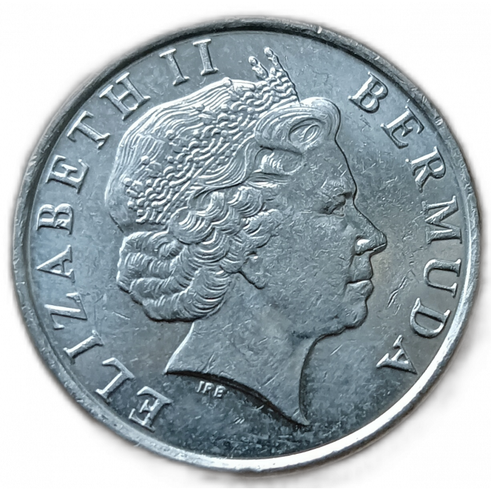 Бермуды, Бермудские острова 5 Центов 2009 год , Королевская рыба ангел, Елизавета II