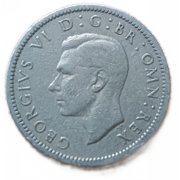 Великобритания 6 Пенсов 1949 год , Король Георг 6