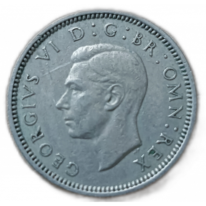 Великобритания 6 Пенсов 1950 год , Король Георг 6