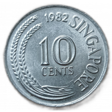 Сингапур 10 Центов 1982 год, Морской конек