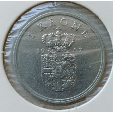 Дания 1 Крона 1967 год, Король Фредерик 9