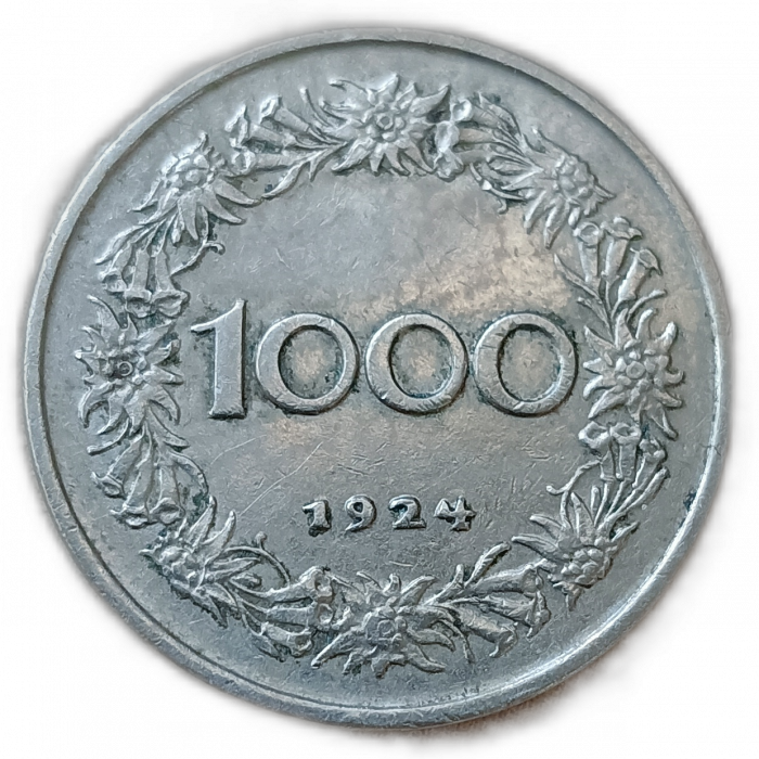 Австрия 1000 Крон 1924 год