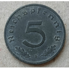Германия 5 Рейхспфеннигов 1940 год , F , Третий Рейх
