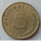 Германия 5 Рейхспфеннигов 1939 год , A , Третий Рейх , бронза