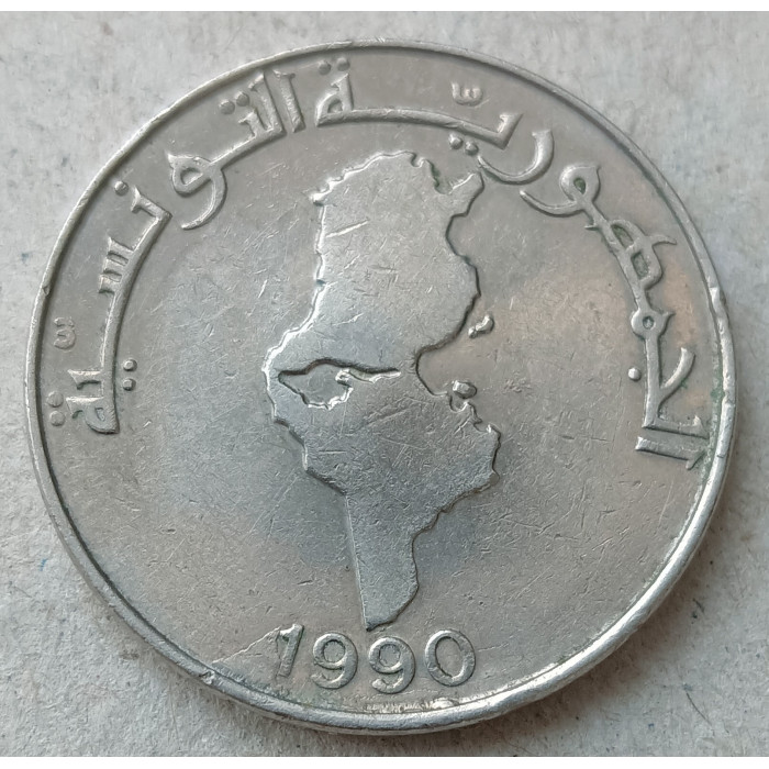 Тунис 1 Динар 1990 год 