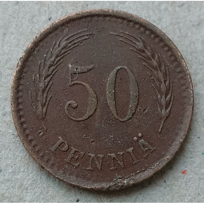 Финляндия 50 Пенни 1941 год , Финский геральдический лев