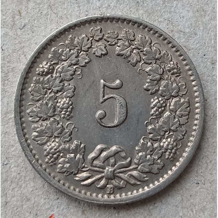 Швейцария 5 Раппенов 1953 год , Либертина