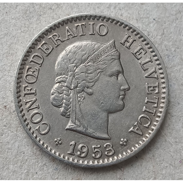 Швейцария 5 Раппенов 1953 год , Либертина