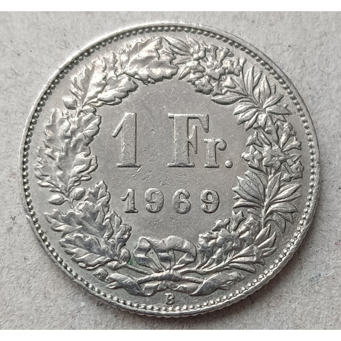 Швейцария 1 Франк 1969 год