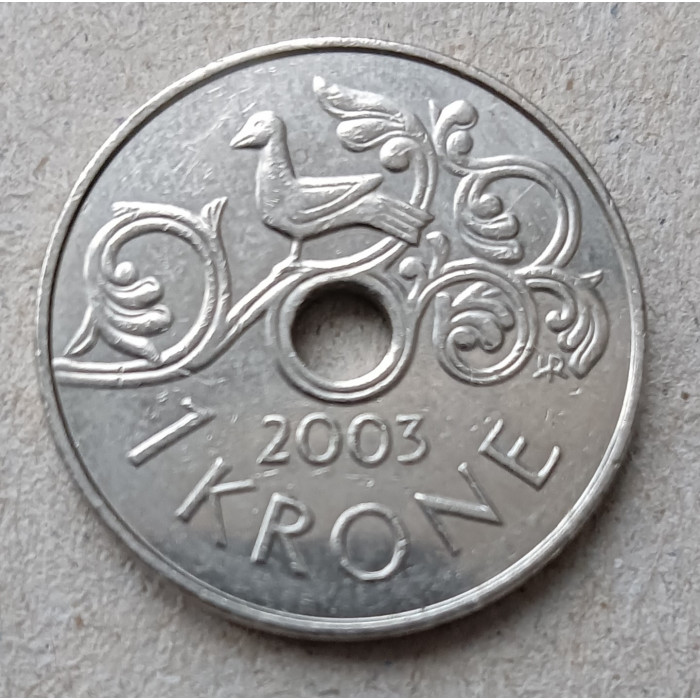 Норвегия 1 Крона 2003 год
