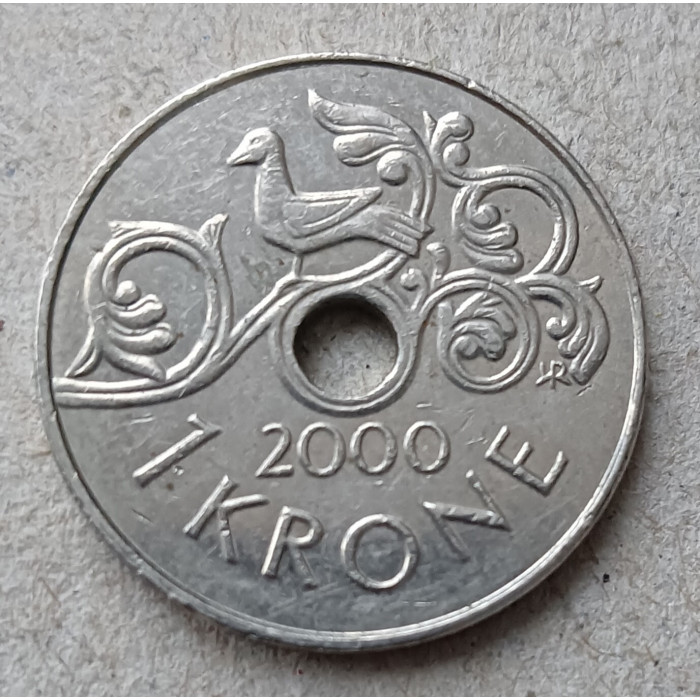 Норвегия 1 Крона 2000 год