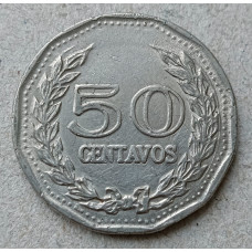 Колумбия 50 Сентаво 1972 год