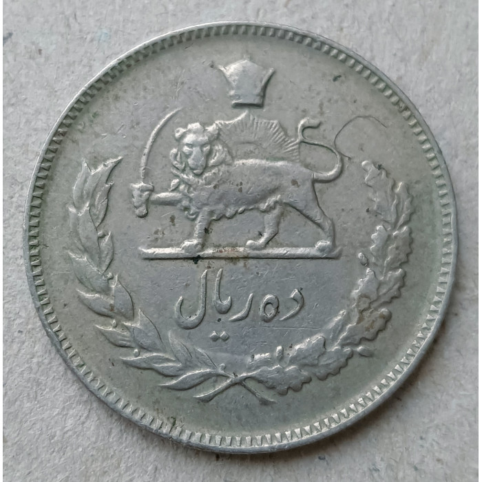 Иран 10 Риалов 1967 год , Шах Мохаммед Пехлеви