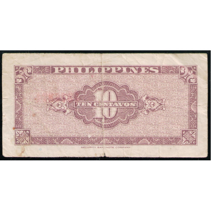 Филиппины 10 Сентаво 1949 год 