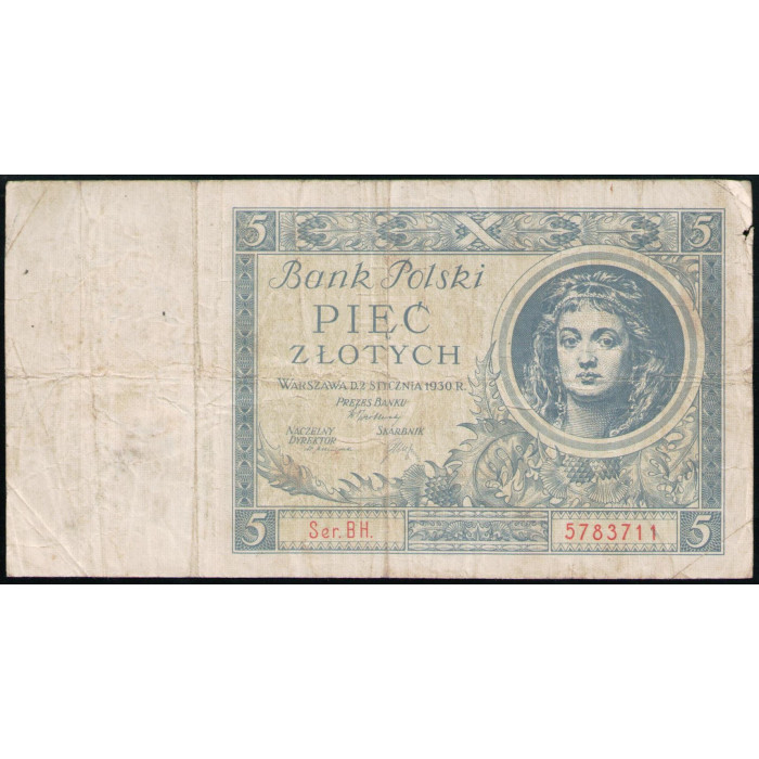 Польша 5 Злотых 1930 год
