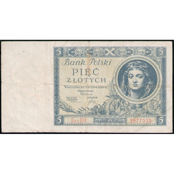 Польша 5 Злотых 1930 год