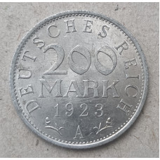 Германия 200 Марок 1923 A год , Веймарская Республика