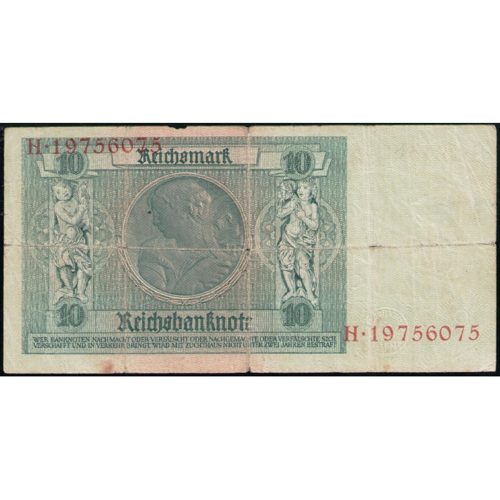 Германия 10 Рейхсмарок 1929 год