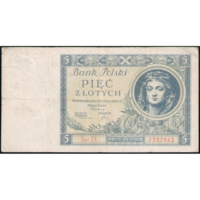 Польша 5 Злотых 1930 год