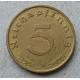 Германия 5 Рейхспфеннигов 1937 год , A , Третий Рейх , бронза