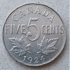 Канада 5 Центов 1924 год, Георг 5