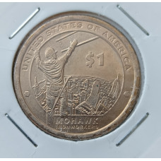 США 1 Доллар 2015 год , Рабочие Мохоки , Сакагавея , Коренные американцы