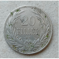 Венгрия 20 Филлеров 1892 год