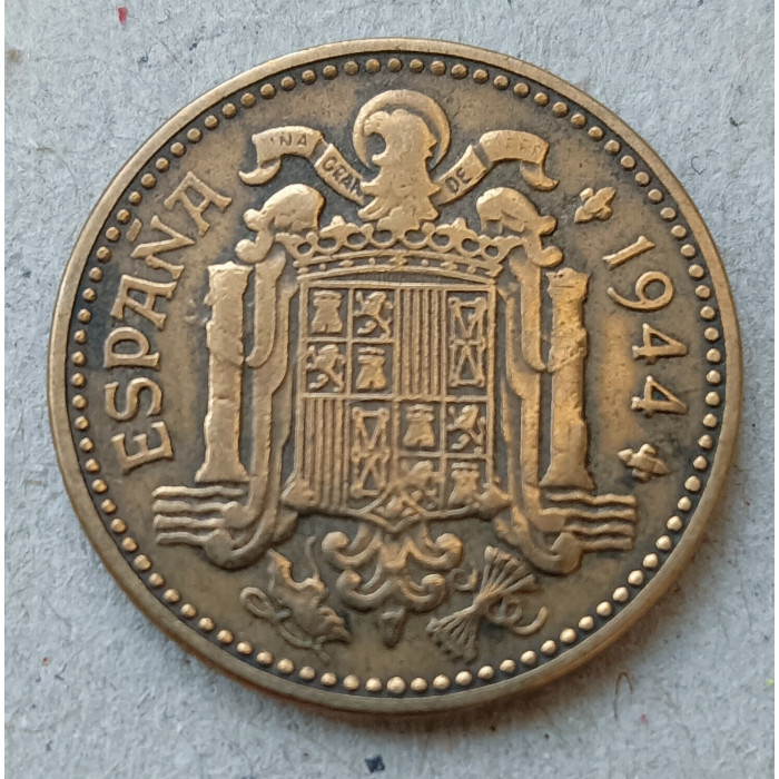 Испания 1 Песета 1944 год  
