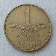 Дания 1 Крона 1942 год , Кристиан 10