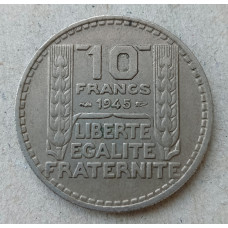 Франция 10 Франков 1945 год 