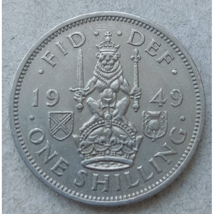 Великобритания 1 Шиллинг 1949 год , Герб Шотландии, Георг 6