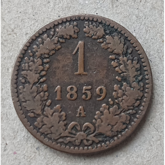 Австрия 1 Крейцер 1859 год , А