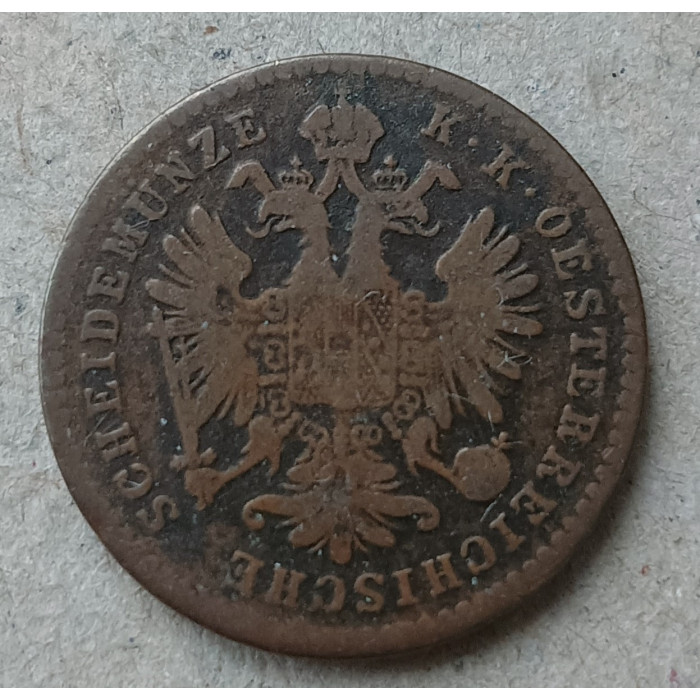 Австрия 1 Крейцер 1859 год , А