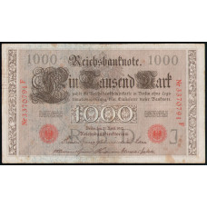 Германия 1000 Марок 1910 год , Красная печать