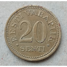 Эстония 20 Сентов 1935 год , Герб