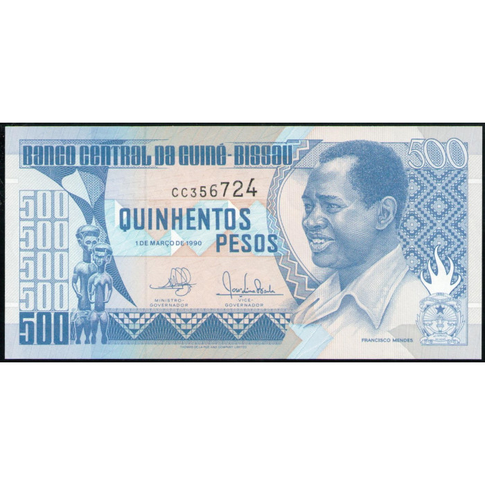 Гвинея-Бисау 500 Песо 1990 год , UNC 